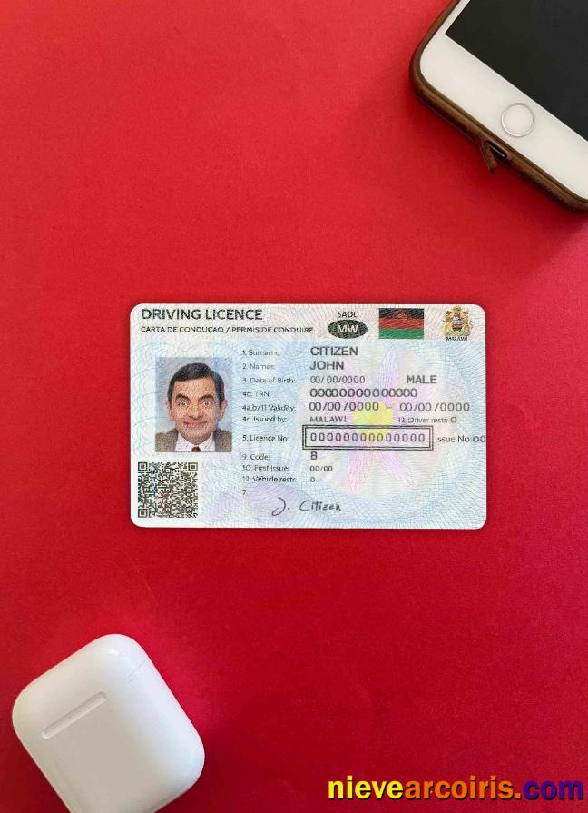 Malawi driving license  photolook